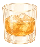 Szklanka whisky z lodem